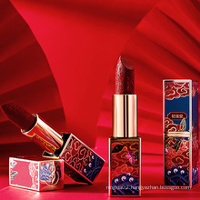 Chinese Style Pattern Carving Makeup Best Matte Lipstick of Private Label Cosmetics Wholesale